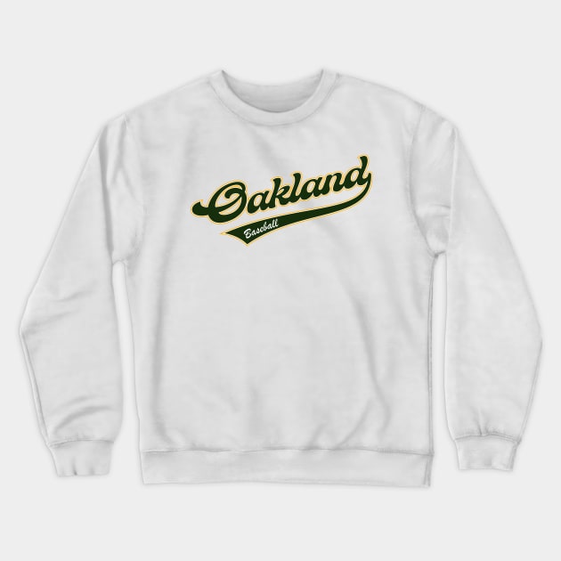 Oakland Baseball Crewneck Sweatshirt by Cemploex_Art